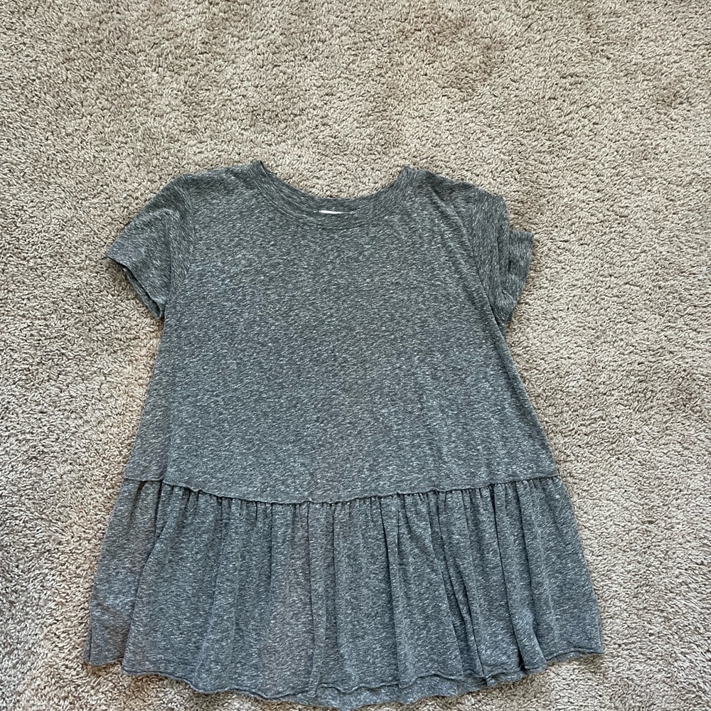 Truly madly deeply peplum oversized top